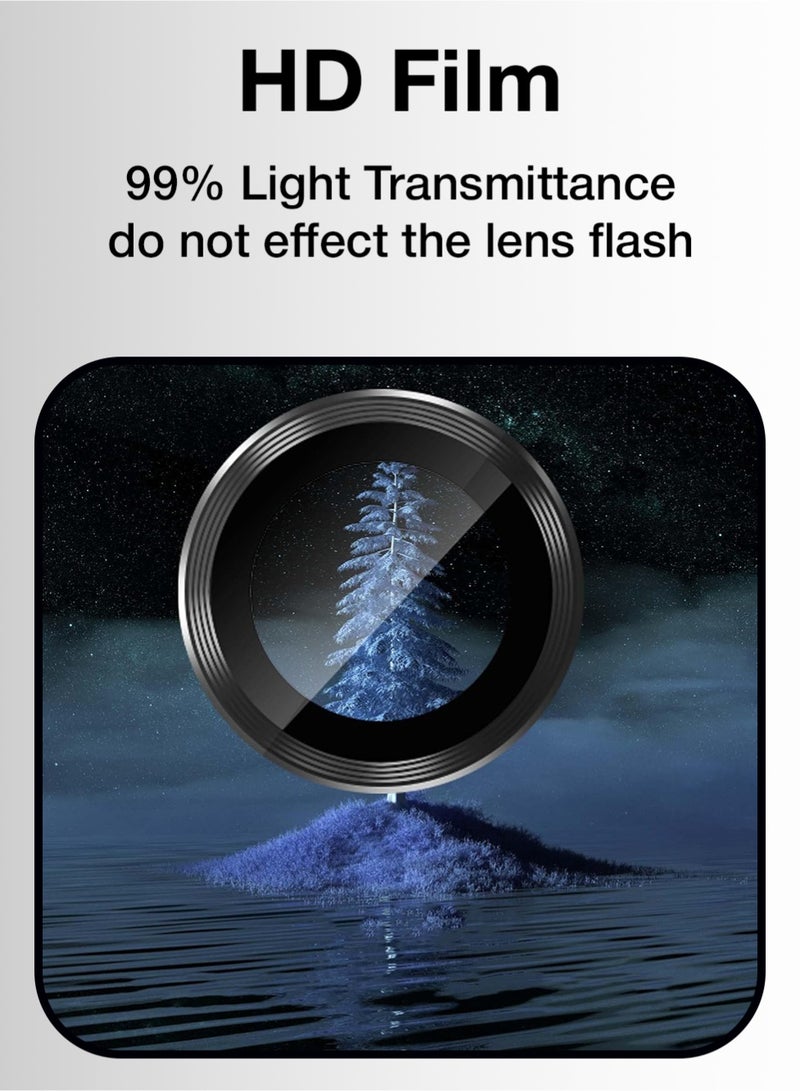 جلاسولوجي Glassology Black Lens Protector for Samsung Galaxy Z Flip 7 – HD Clear, Anti-Scratch Shield - Image 3