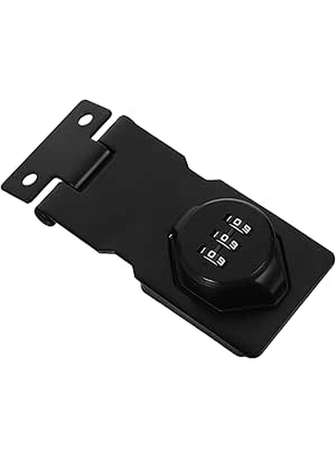 Black Matte Mechanical Combination Lock For Cabinet Door Refrigerator Drawer Security - Image 1