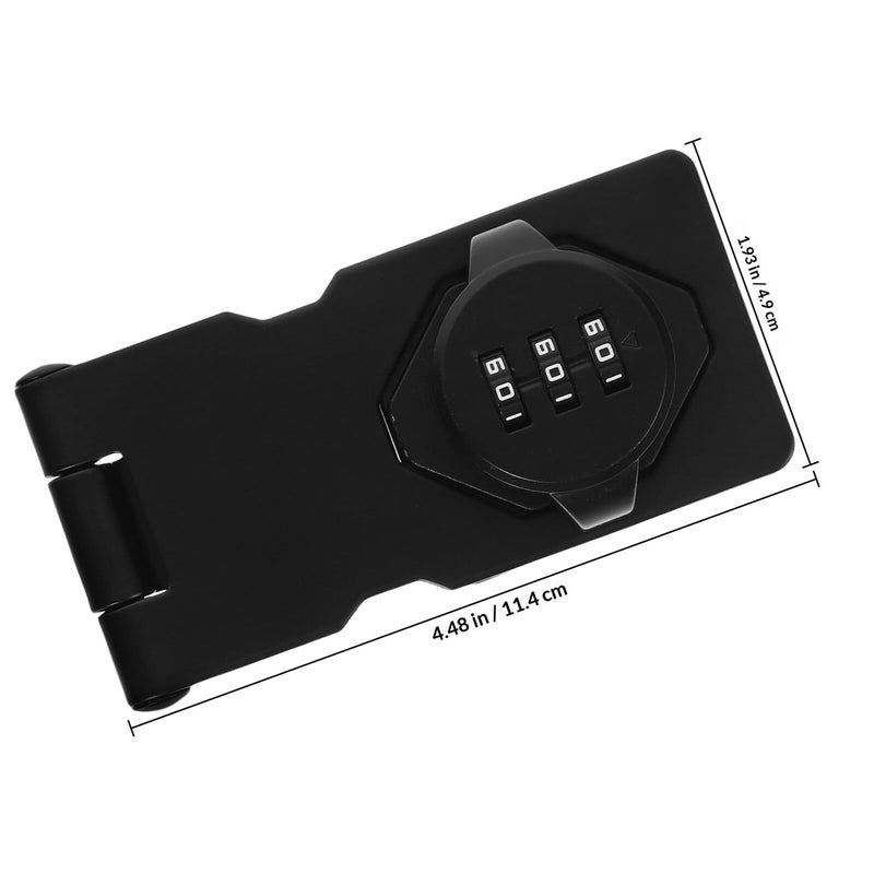 Black Matte Mechanical Combination Lock For Cabinet Door Refrigerator Drawer Security - Image 3