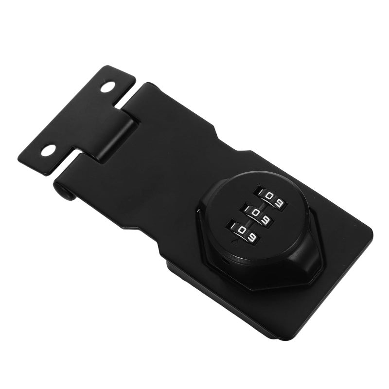 Black Matte Mechanical Combination Lock For Cabinet Door Refrigerator Drawer Security - Image 2