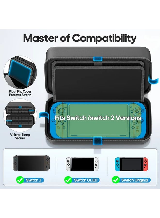 For Switch2 Storage Bag Black Multifunctional Anti Pressure Case Holder - Image 3