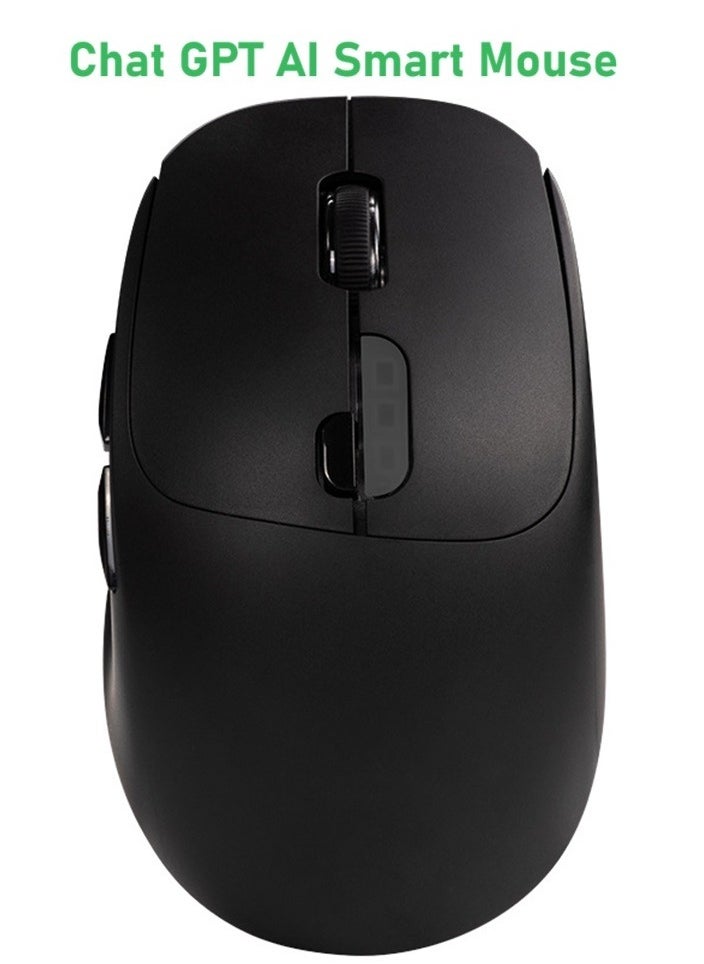 Chat GPT Mouse AI Smart Mouse Wireless Writing Mouse Intelligent Voice Mouse Voice Typing and Real-Time Translation Black