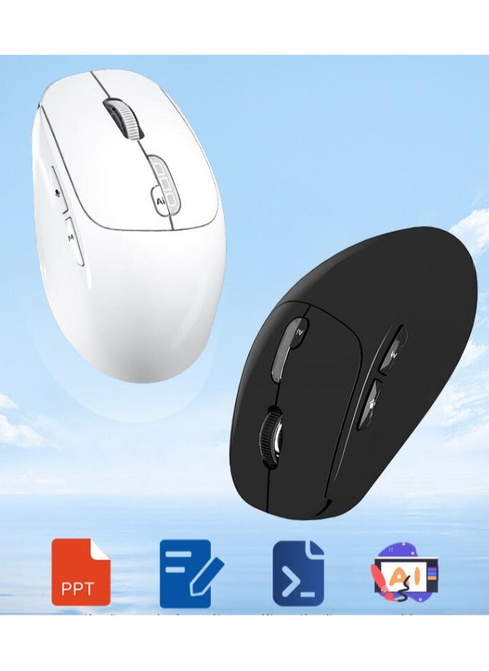 Chat GPT Mouse AI Smart Mouse Wireless Writing Mouse Intelligent Voice Mouse Voice Typing and Real-Time Translation Black