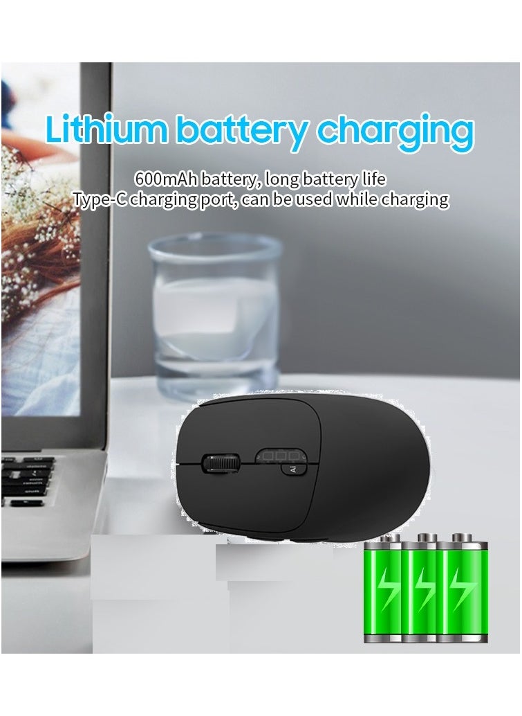 Chat GPT Mouse AI Smart Mouse Wireless Writing Mouse Intelligent Voice Mouse Voice Typing and Real-Time Translation Black
