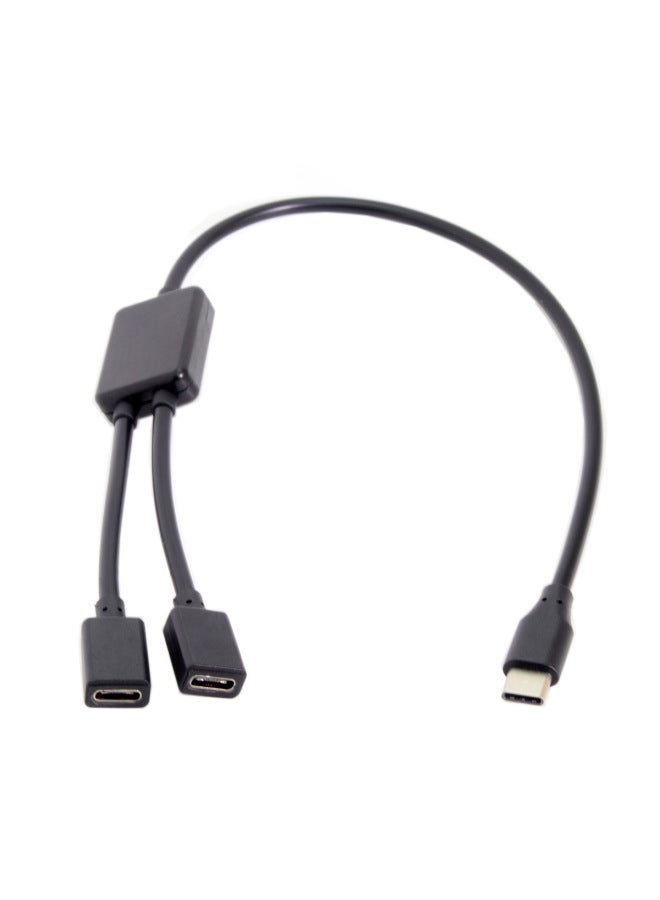 Uc-127 Mobile Tablet Type-c Usb-c Hub Dock Concentrator One-to-two Split Keyboard Mouse Connection Cable-Number Of Interfaces:UC-127  - Image 4