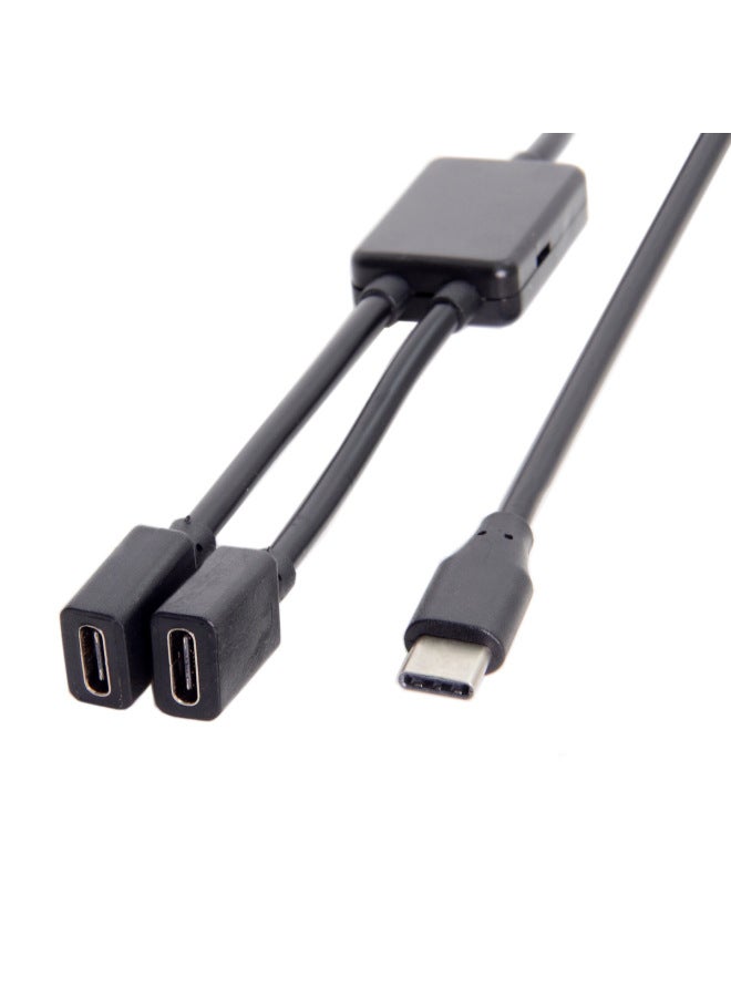 Uc-127 Mobile Tablet Type-c Usb-c Hub Dock Concentrator One-to-two Split Keyboard Mouse Connection Cable-Number Of Interfaces:UC-127  - Image 3