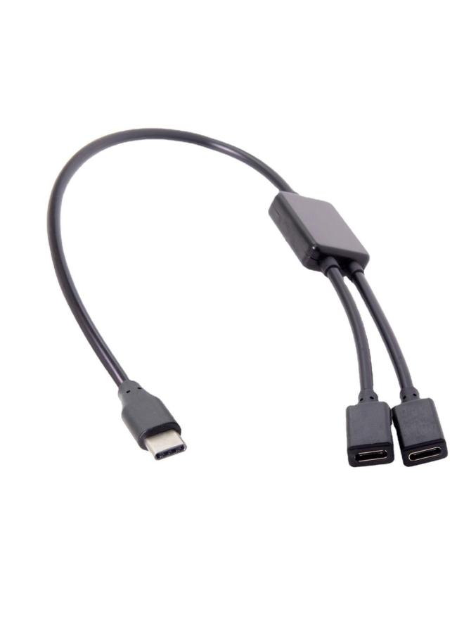 Uc-127 Mobile Tablet Type-c Usb-c Hub Dock Concentrator One-to-two Split Keyboard Mouse Connection Cable-Number Of Interfaces:UC-127  - Image 5