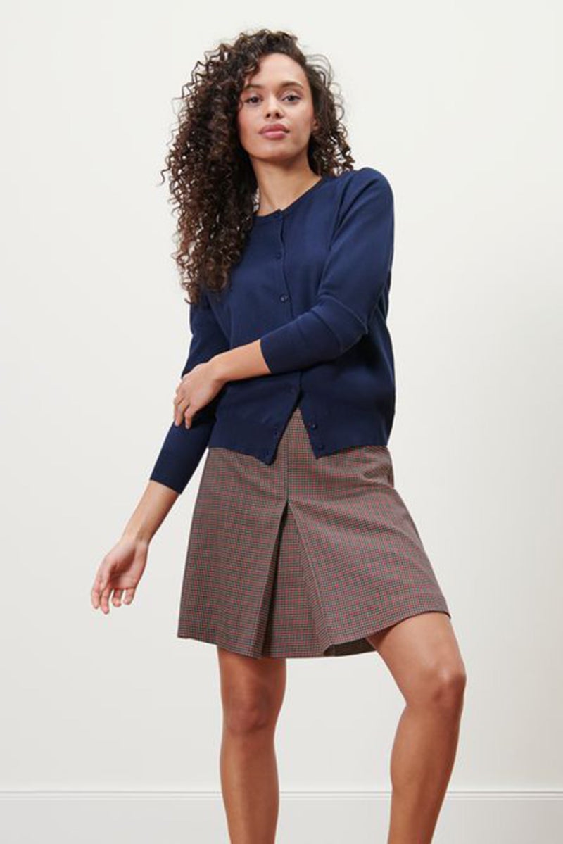 Tchibo تنورة أساسية منقوشة للنساء، مجموعة حمراء - Image 1