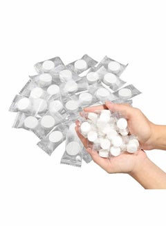 Excefore 100 Pieces Mini Face Compressed Towels Portable Disposable Compressed Cotton Coin Tissue Towel, for Travel Camping Hiking Sport Beauty Salon Home Hand Wipes  - Image 1