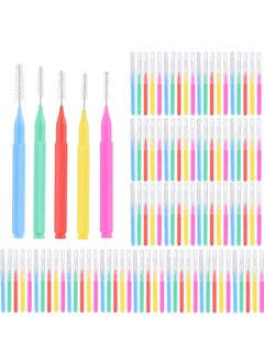100 Pieces Interdental Brushes Dental Floss Toothpick Braces Brush Tooth Cleaning Tool Interdental Brush Tooth Care Tool