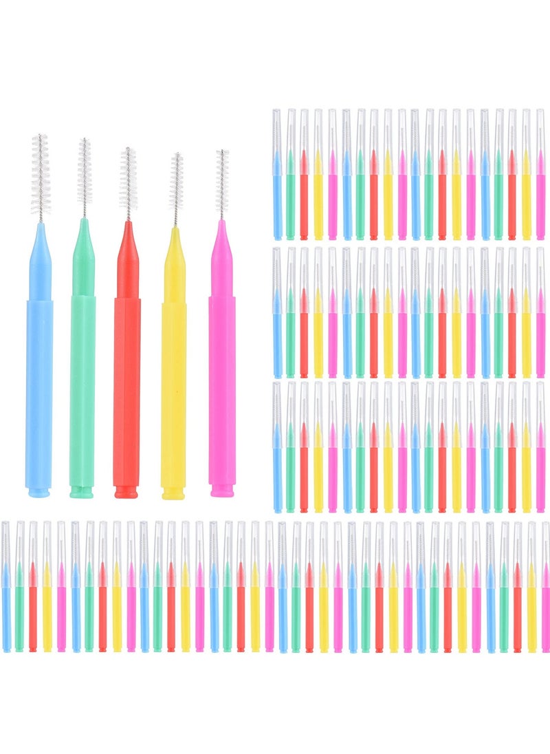 Generic - 100 Pieces Interdental Brushes Dental Floss Toothpick Braces Brush Tooth Cleaning Tool Interdental Brush Tooth Care Tool - Image 1