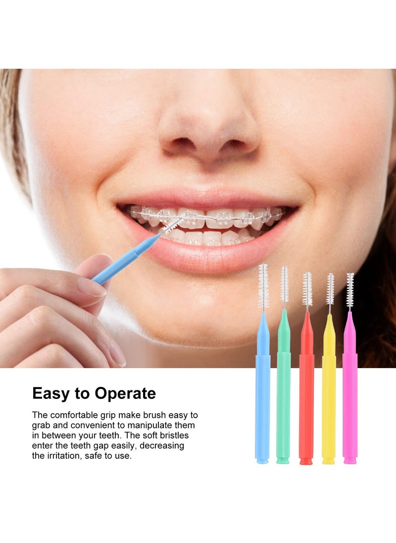Generic - 100 Pieces Interdental Brushes Dental Floss Toothpick Braces Brush Tooth Cleaning Tool Interdental Brush Tooth Care Tool - Image 1