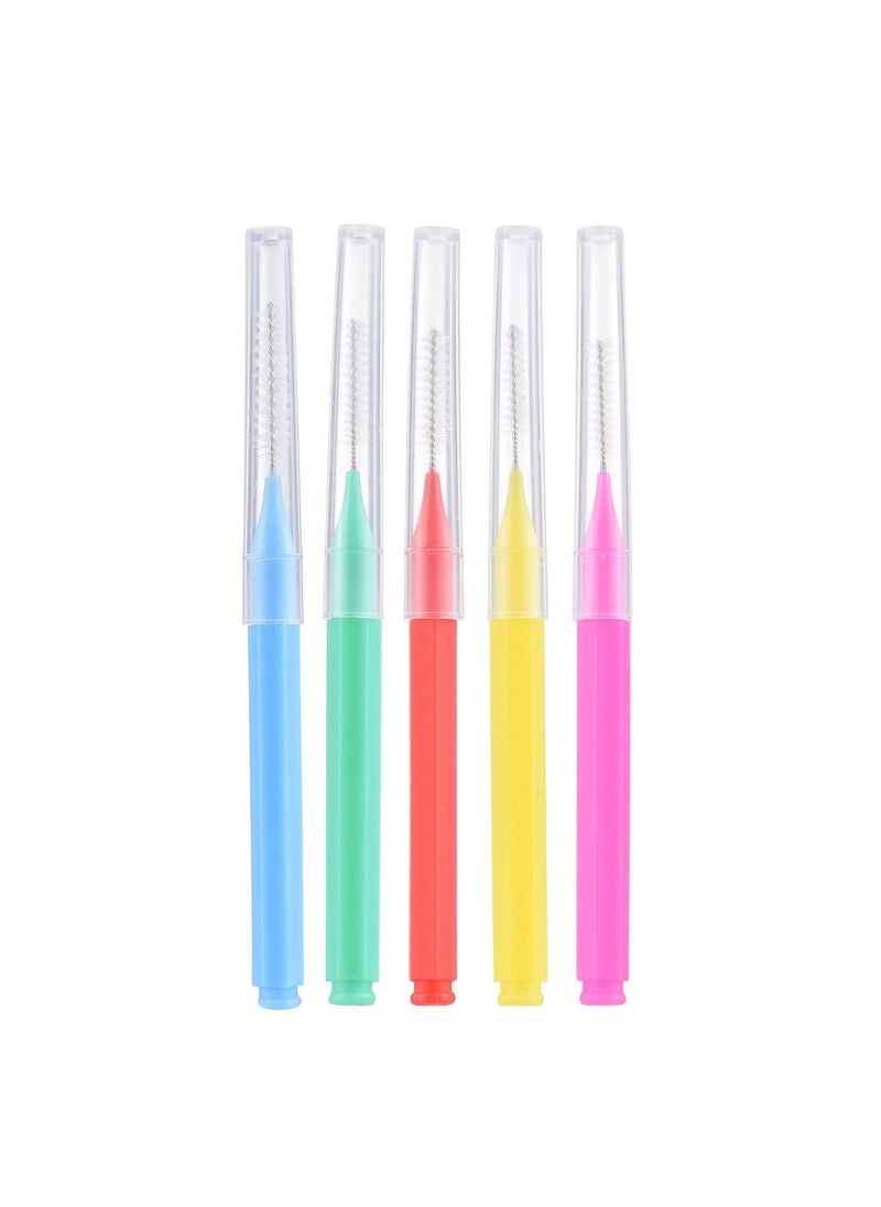 Generic - 100 Pieces Interdental Brushes Dental Floss Toothpick Braces Brush Tooth Cleaning Tool Interdental Brush Tooth Care Tool - Image 1