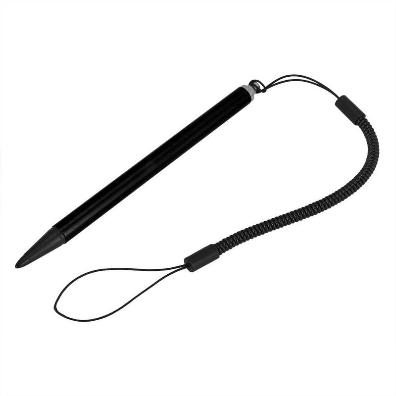 Zopsc Universal Touch Pen, Black/Silver/Red Resistive POS PDA Navigator Screen Touch Painting Pen with Hanging Spring Rope(Black) - Image 4