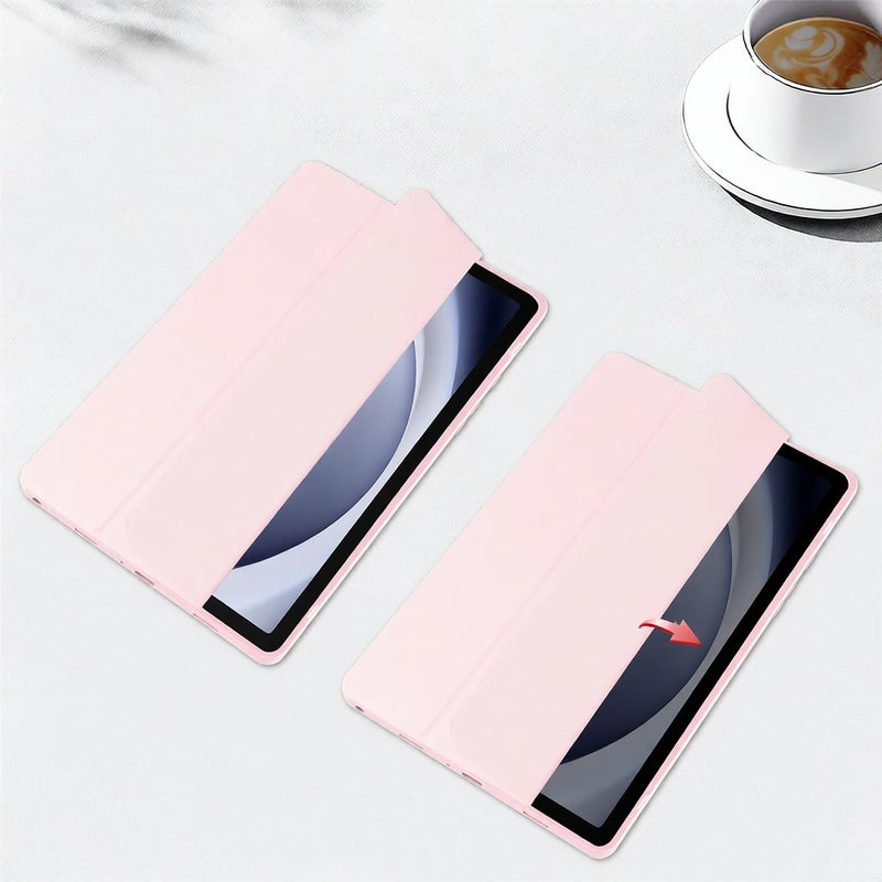 8.7/11-Inch Tablet Case For Samsung Galaxy Tab A9(SM-X110 / SM-X115) / A9 plus(X210/ SM-X216 / SM-X218) with Pen Slot / Wake Up Function Tri-folding Transparent Tablet Case - Image 2
