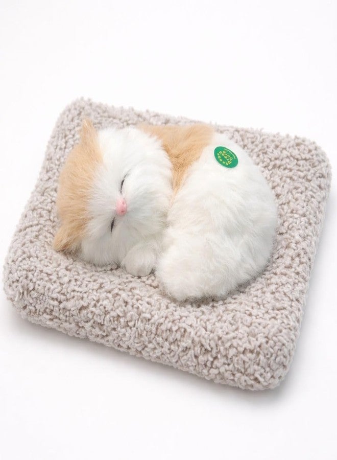 SMAX Cat Toys -Touch-Activated Sleeping Cat Plush Toy with Realistic Meow Sound | Soft Kitten Toy for Girl, Cat Lovers & Car Dashboard Decoration | Stuffed Toys (Design_7) - Image 1