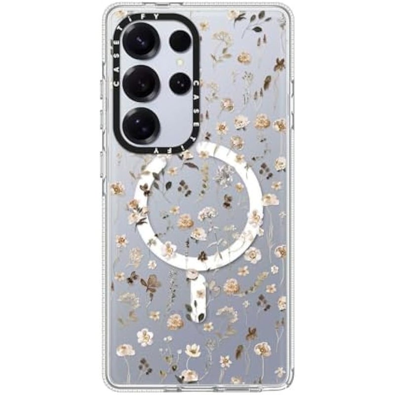 Casetify Magnetic Clear Galaxy S25 Ultra Case 【Compatible with Magsafe】 - Wildflower Friday - Image 2