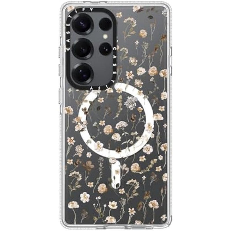 Casetify Magnetic Clear Galaxy S25 Ultra Case 【Compatible with Magsafe】 - Wildflower Friday - Image 3
