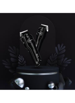 GREEN LION ProClip Duo 7 in 1 Hair Trimmer, Ergonomic Low Noise Design, Include Hair Comb, Hairdressing Cloth, Hairdressing Scissors, Carrying Case - Black  - Image 3
