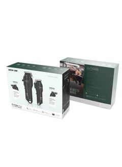 GREEN LION ProClip Duo 7 in 1 Hair Trimmer, Ergonomic Low Noise Design, Include Hair Comb, Hairdressing Cloth, Hairdressing Scissors, Carrying Case - Black  - Image 5