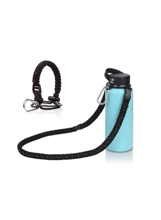 Paracord Handle Shoulder Strap Compatible with Hydro Flask Wide Mouth Water Bottles 12oz To 64oz(Not for The New Hydro Flask 2.0) Bottle Strap For Walking Hiking Camping（Black） - pzsku/ZD567B1814F9BD28EE2F4Z/45/1743947698/e96bc38b-307d-4ba0-88a2-cc9de891b6f2