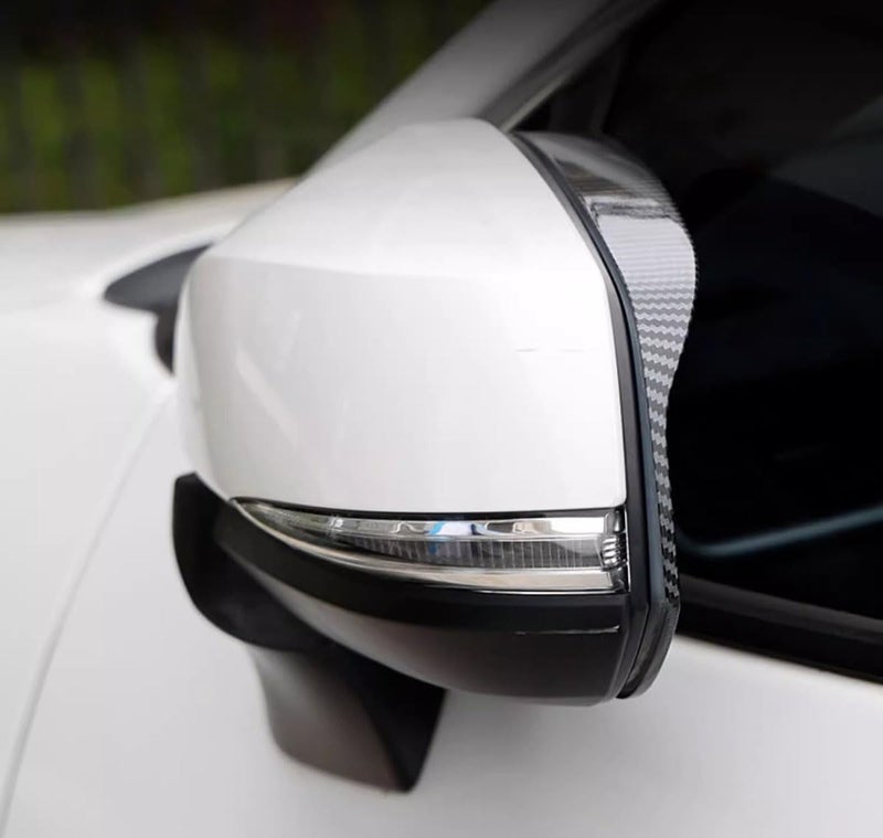 ANUNFRRE Car Accessories Fit for Toyota Highlander 2020-2026 Toyota RAV4 2019-2025 ABS Side Door Rearview Mirror Rain Shield Protector Cover Frame Trims （Carbon fiber） 2PCS - Image 4