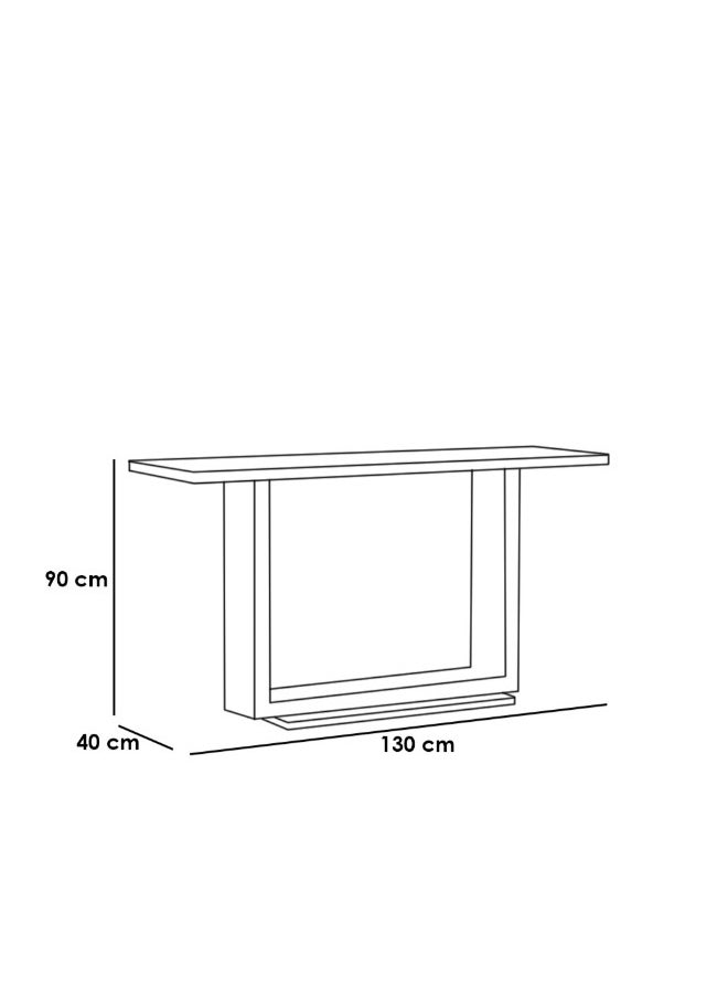Al Home Console 90×130×40 cm - White & Gold  - Image 2