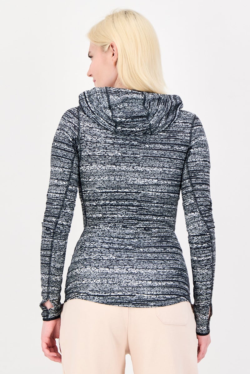 Nike Women Dri Fit Long Sleeve Training Hoodie, Multicolor - Image 3