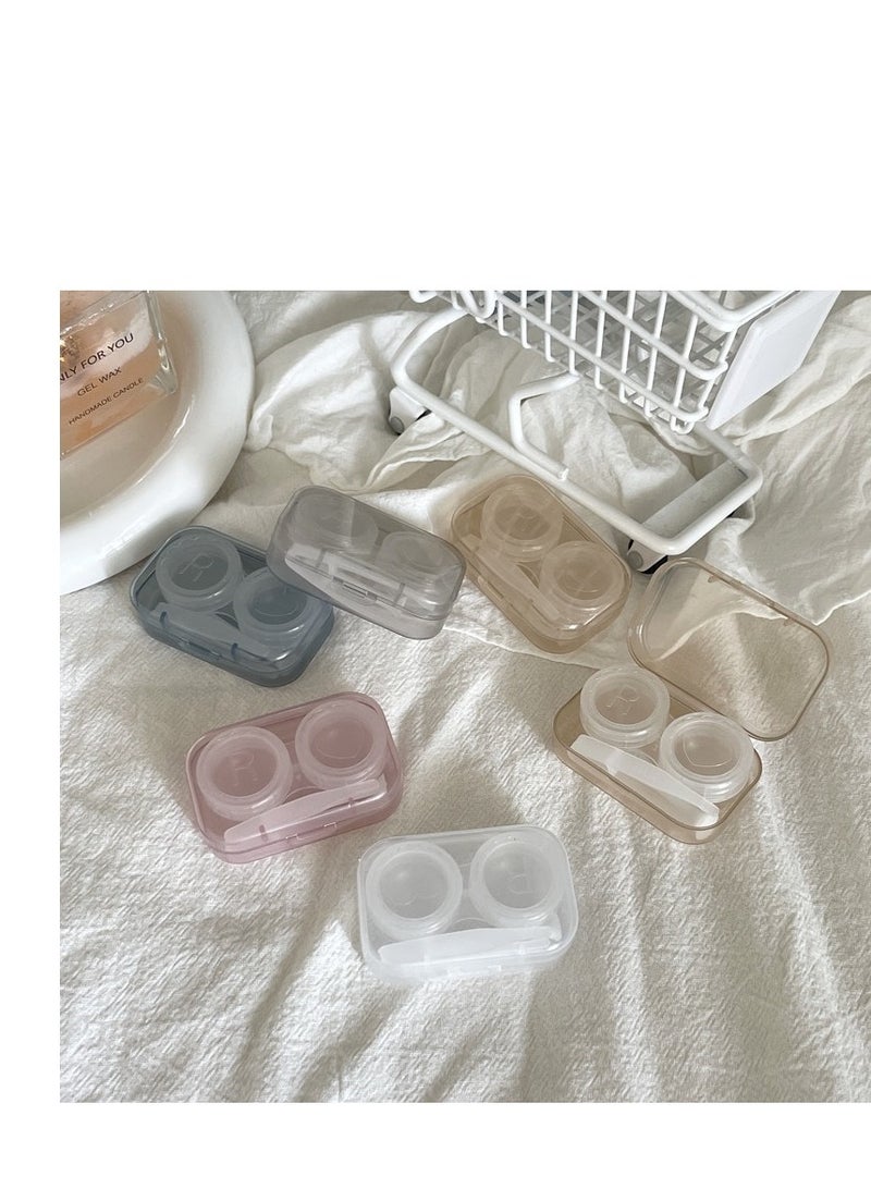 5 عبوات من حافظات العدسات اللاصقة، حاوية لطيفة سهلة الحمل للسفر والمنزل للعناية بالرؤية - Image 4