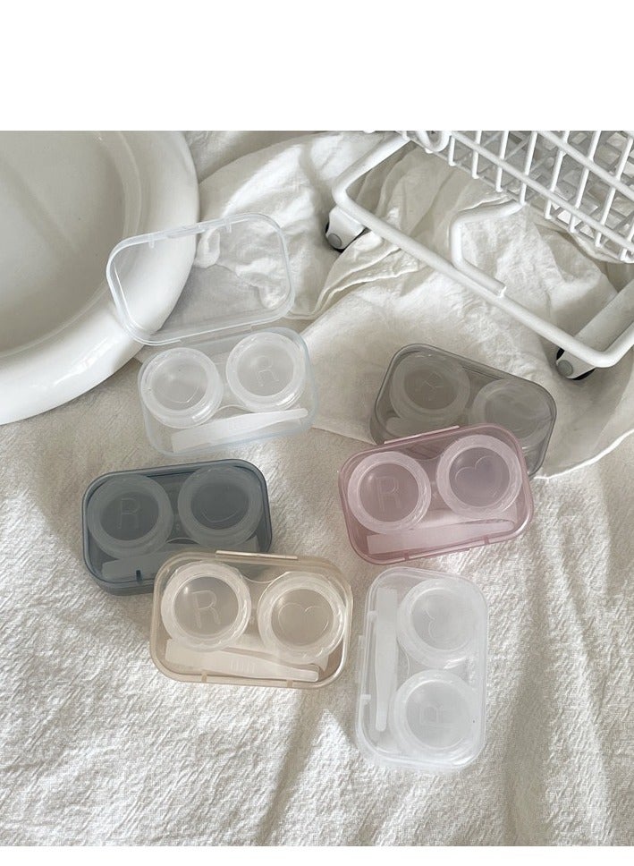 5 عبوات من حافظات العدسات اللاصقة، حاوية لطيفة سهلة الحمل للسفر والمنزل للعناية بالرؤية - Image 2