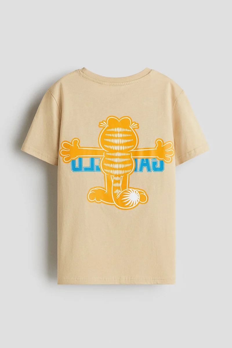 اتش اند ام تي-شيرت بتصميم مطبوع