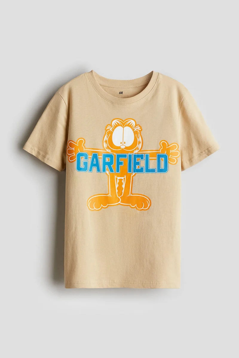 اتش اند ام تي-شيرت بتصميم مطبوع