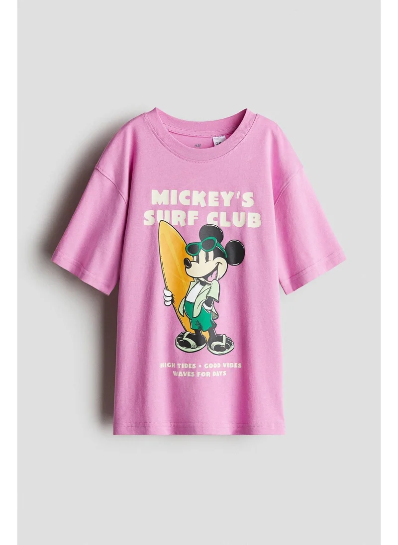 H&M Printed oversized T-shirt