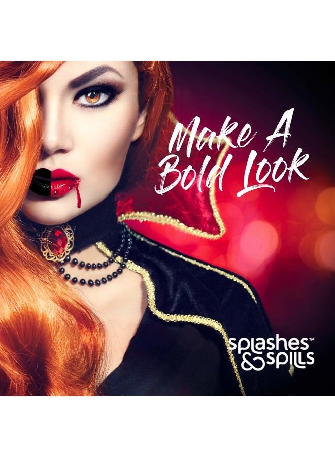 Splashes & Spills Luxurious Black Lip Gloss - Vibrant Color with Full Coverage and Shiny Finish, Moisturizing Formula Nourishes Lips - 2 Pack - - Image 5
