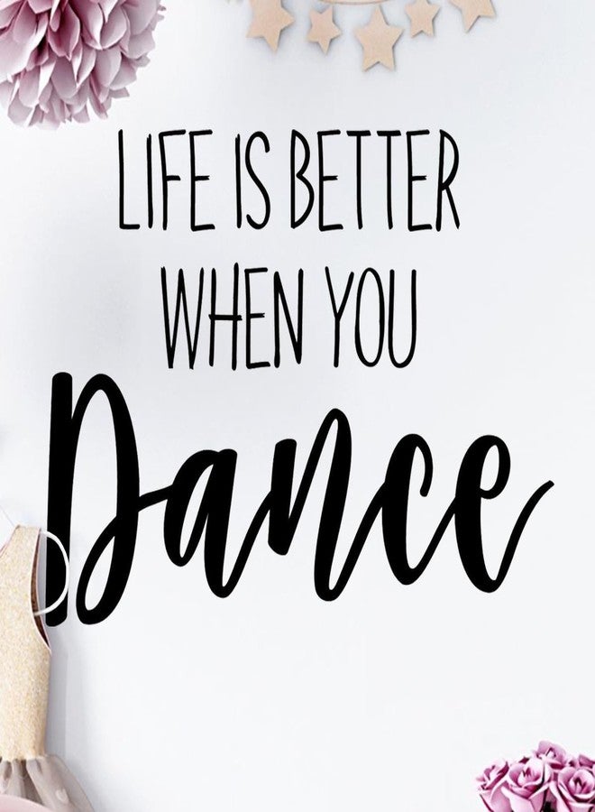 Ceybo Wall Decals | Inspirational Wall Stickers - Removable Wall Decals Peel and Stick Vinyl Quotes for Classroom, Girls Room, Dance and Ballet Academy - Wall Quotes Decor Stickers - 28" x 20" - Image 1