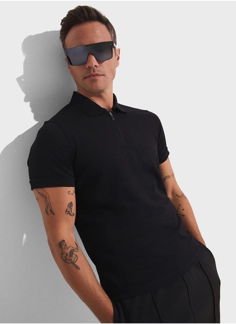 JUNE Pocket Detail Polo Shirt - Image 3