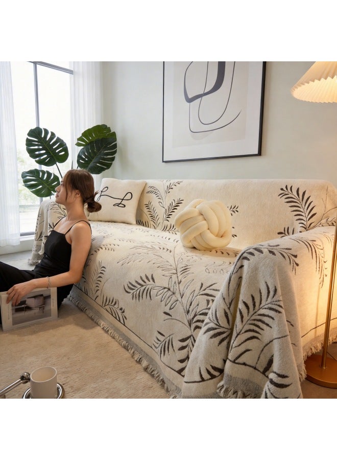All-Season Chenille Removable and Washable Full-Cover High-End Sofa Cover Cloth, One-Piece Full-Cover Non-Slip Sofa Cover - Image 2
