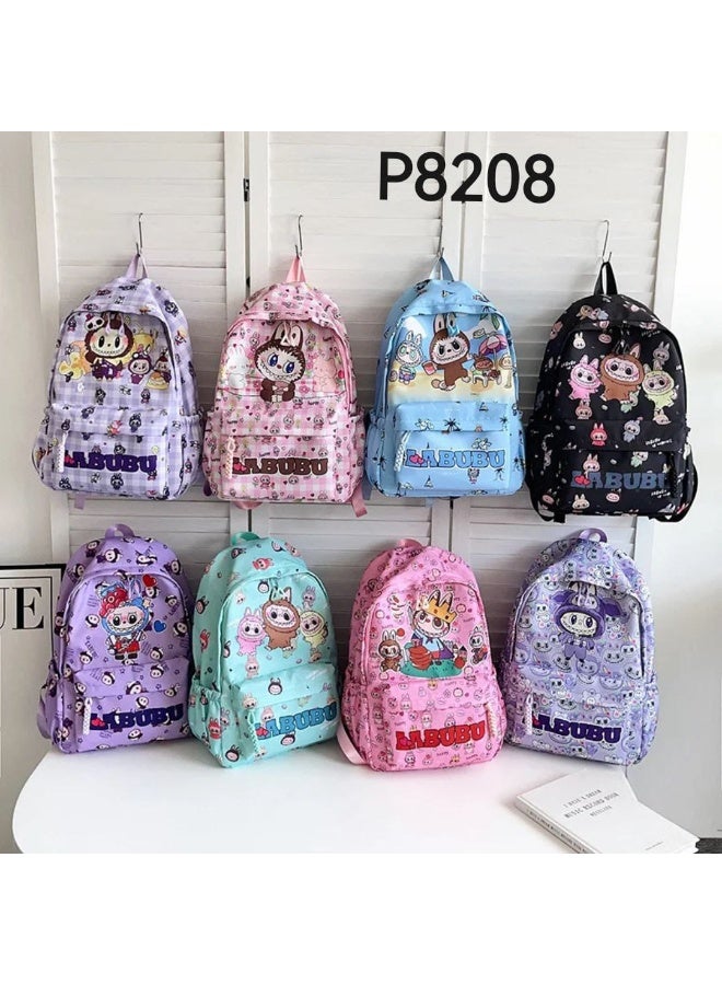 حقيبة ظهر مدرسية باللون الكشمير، بتصميم باستيل جذاب - Image 2