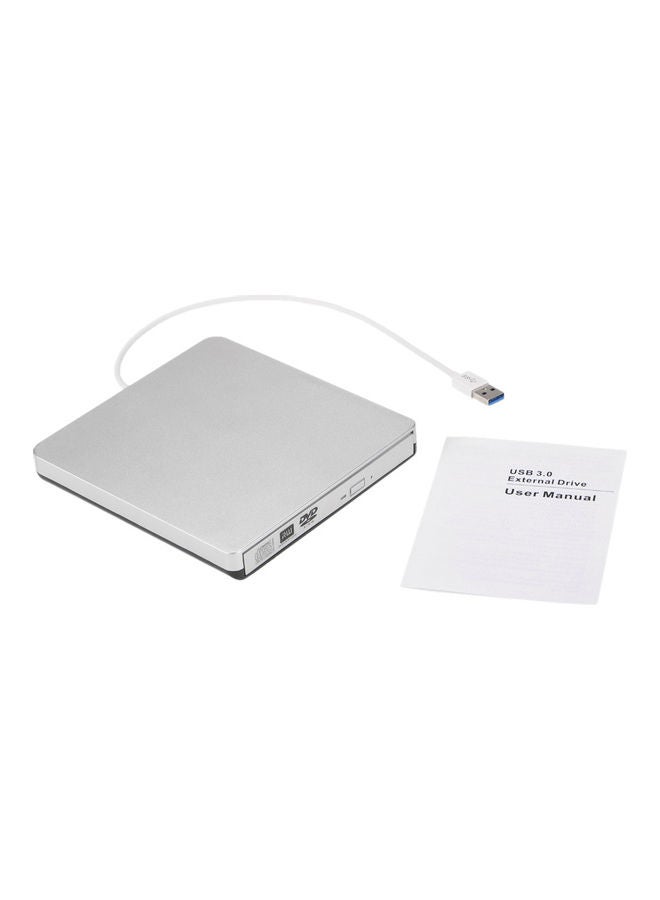 USB Portable Ultra Slim External Slot-In CD DVD ROM Player White - Image 5