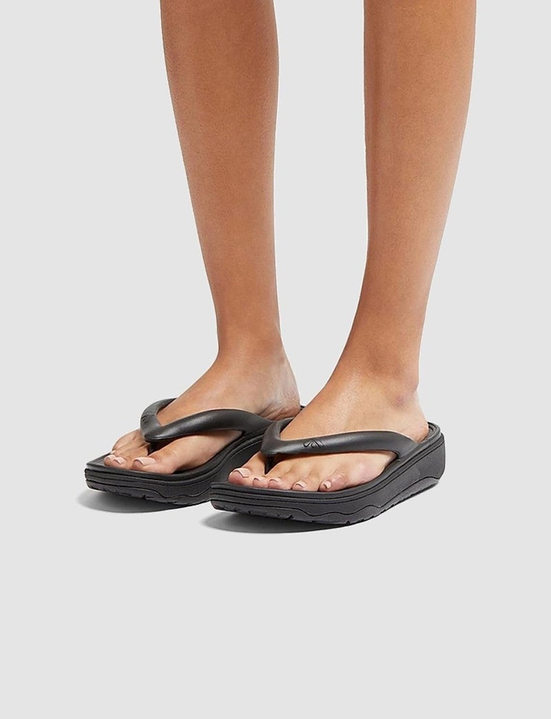 FitFlop Relıeff Recovery Hf4 Black Women's Flip Flops - Image 2