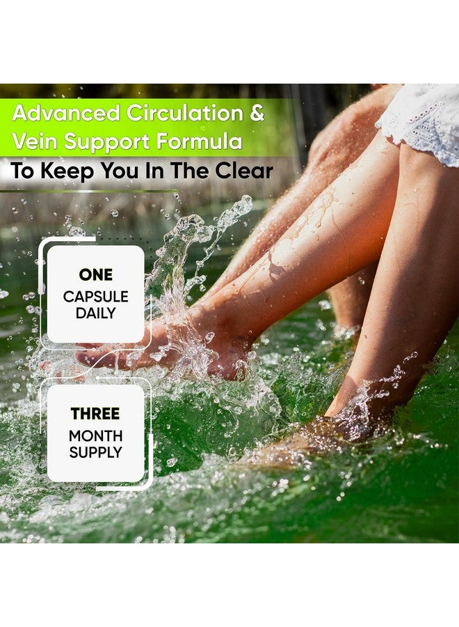 NutraPro Best Blood Circulation Supplements and Vein Support-Blood Flow, Leg Circulation, Heart Health, and Varicose Veins.with Butcher's Broom, and Diosmin.Helps Reduce Swelling & Discomfort in Legs.90 Caps.  - Image 4