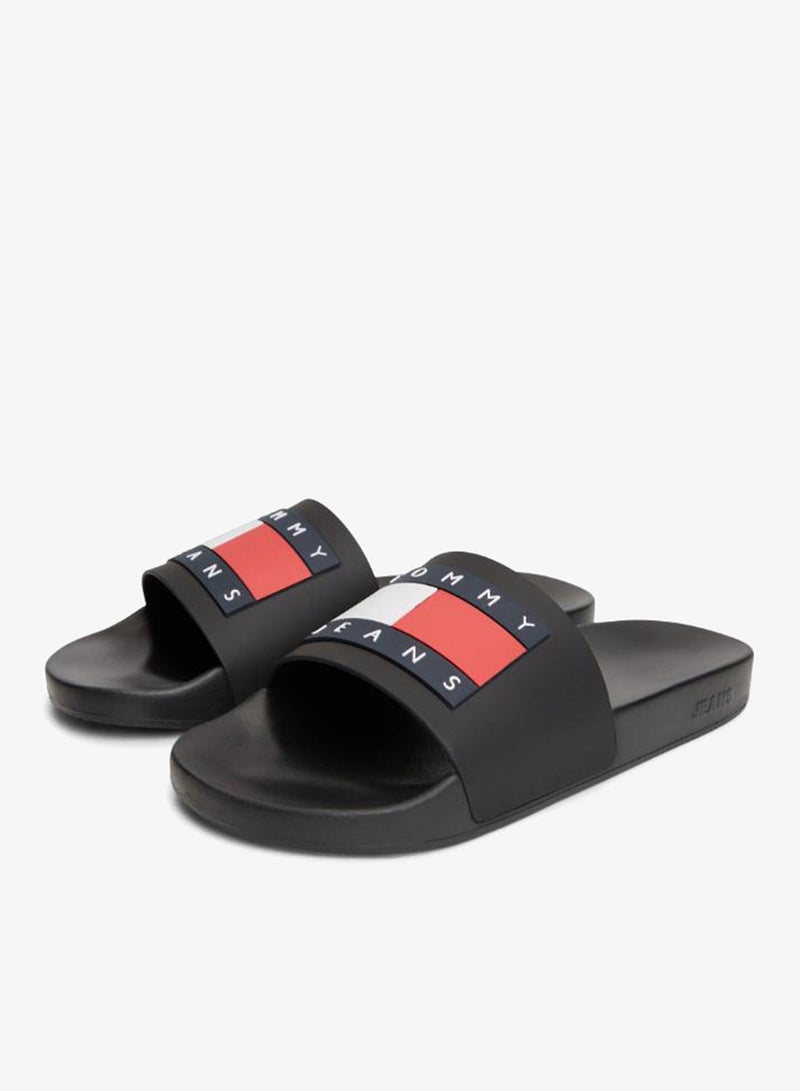 TOMMY JEANS Flag Badge Pool Slides - Image 1