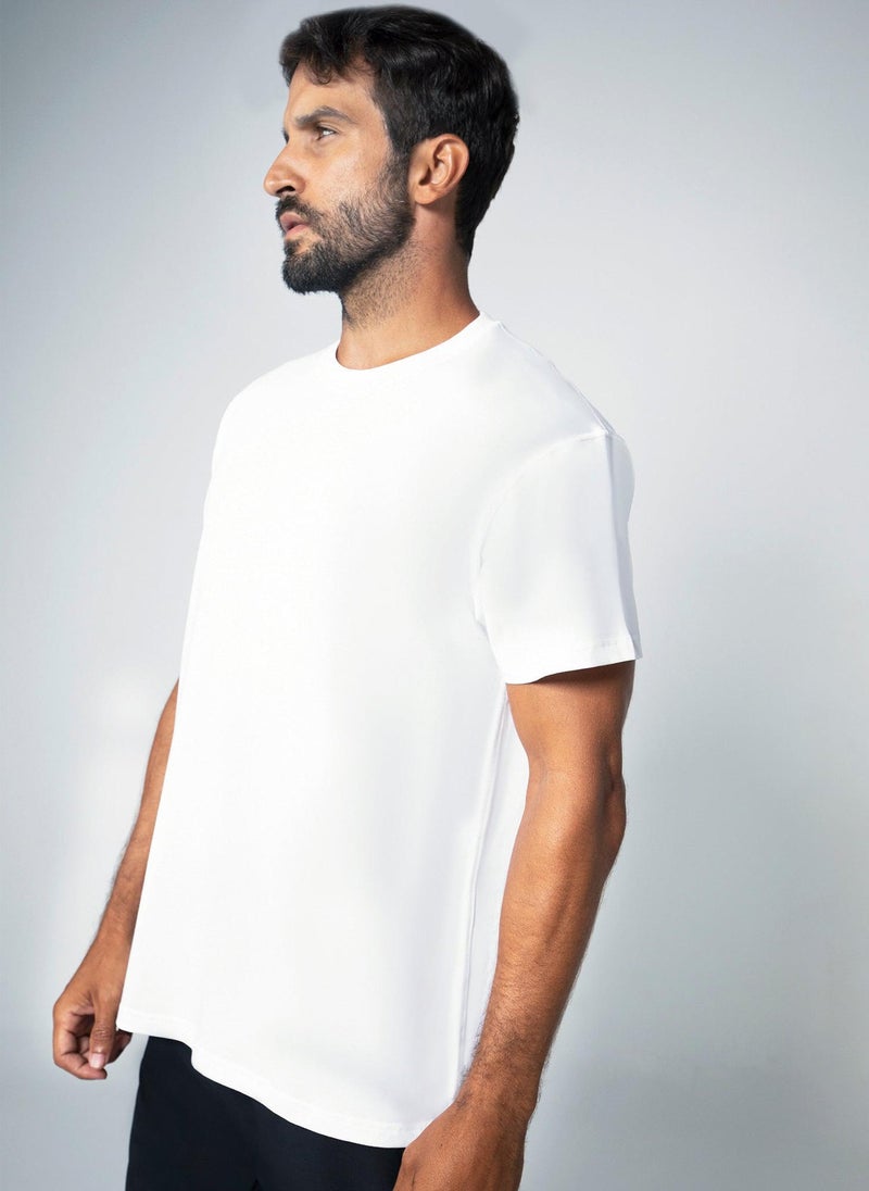 Aora Unisex Season Graphic T-Shirt – Lightweight Cotton Tee with Nature-Inspired Print for Casual Wear & Light Training (White, V11 Edition) - Image 2