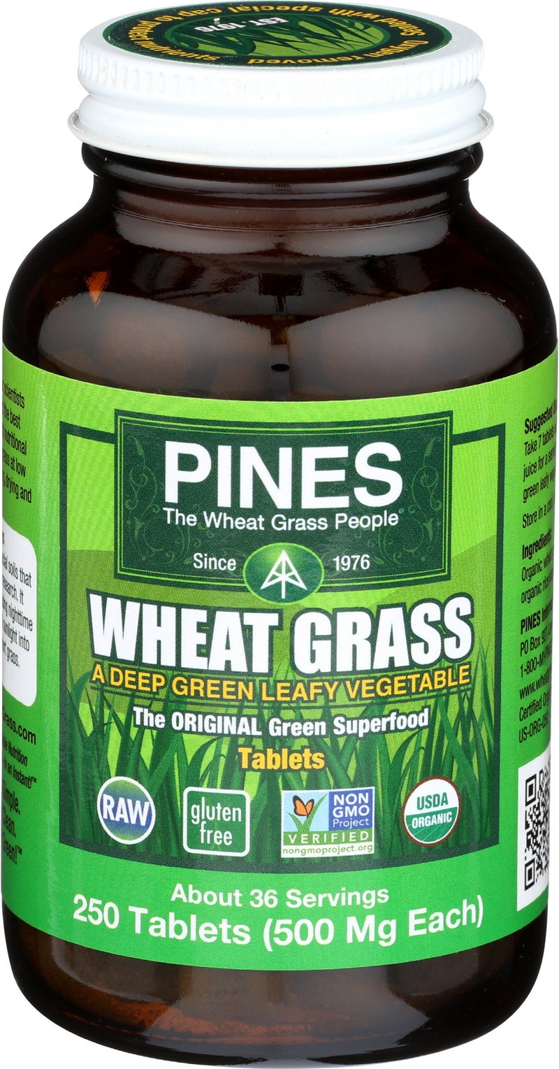 PINES Organic Wheat Grass 250 Count Tablets PINES Wheat Grass as featured in the new blockbuster film Oceans 8