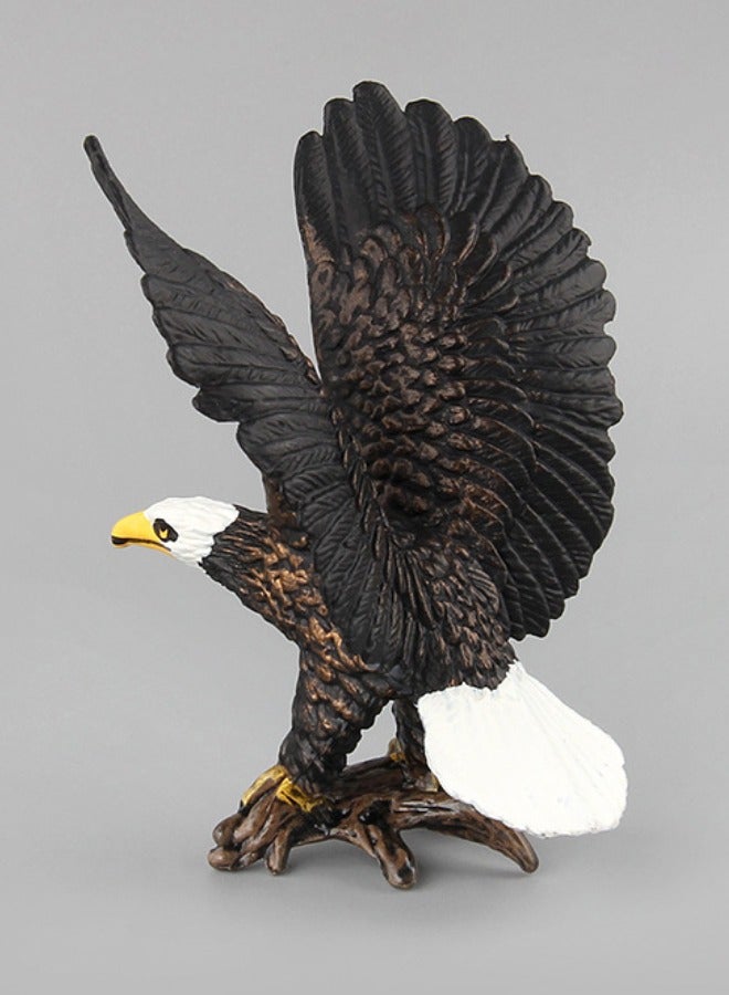 Set of 2 Mini Eagle Figure Toys, Realistic Hawk Decorative Toys Set, Mini Animal Figures for Decorations Educational, Hand Painted Eagle Animals Toy, Cake Toppers Birthday Gift for Kids Toddlers  - Image 5