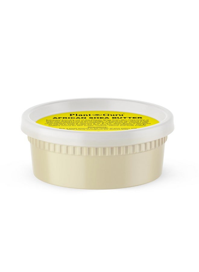 Plant Guru - Raw African Shea Butter 8 oz. 100% Pure Natural Unrefined IVORY - Ideal Moisturizer For Dry Skin, Body, Face And Hair Growth. Great For DIY Soap and Lip balm Making. - Image 1
