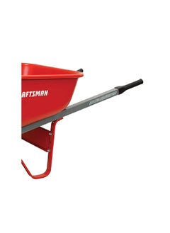 CRAFTSMAN 1-Wheel Pneumatic Tire Steel Wheelbarrow Red 27 x 25.5 x 58.75 cm CMXMBBAR6ST  - Image 4