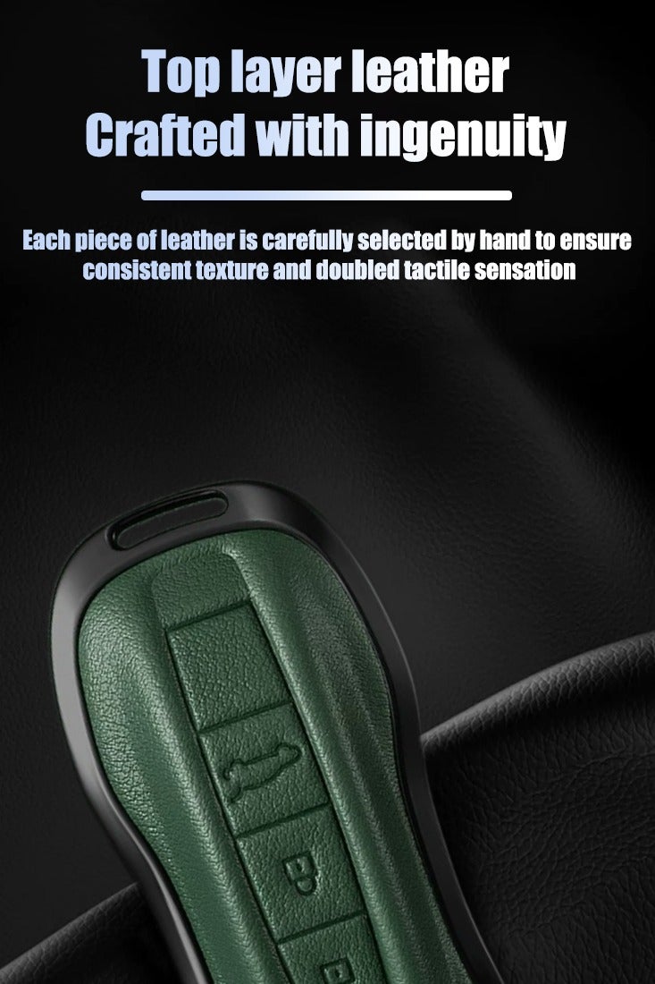 Car key bag, suitable for Porsche car key protector, perfectly wraps car keys, high-end, wear-resistant and fashionable. - Image 3