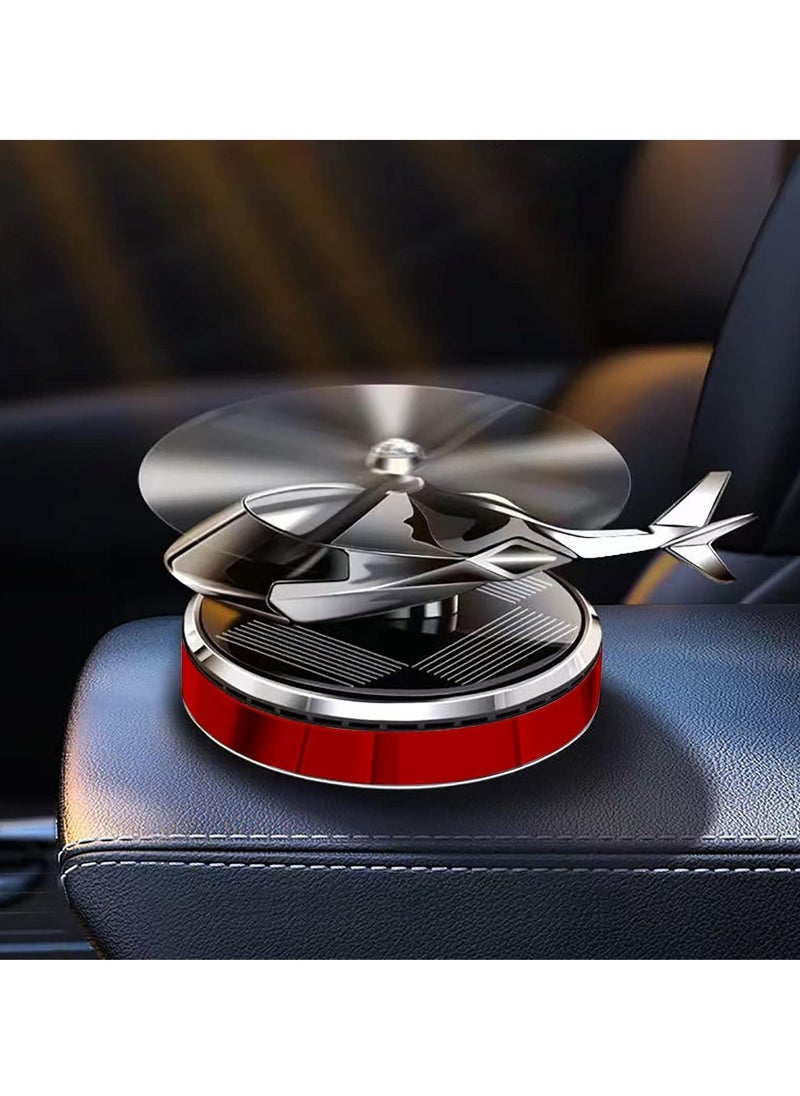 JAJEEK Helicopter Car Air Fresheners, Rotating Solar-Powered Airplane Car Perfume – Osmanthus & Vanilla Fragrance, Stylish Interior Decoration for Car, Home, Office - Image 2