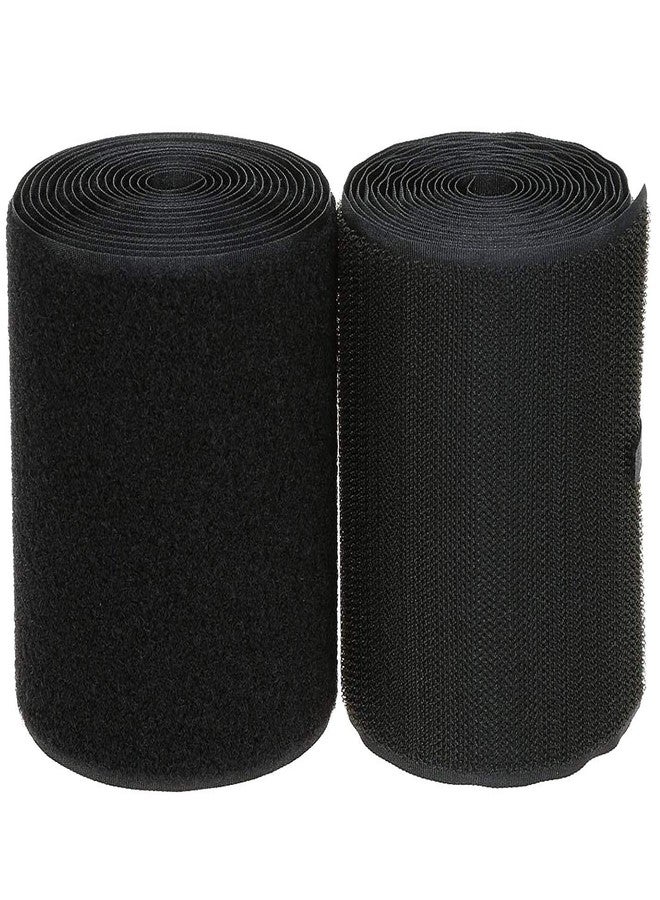 COTOWIN 3" Black Nylon Hook & Loop,Sew on Fastener Tape,3-Yard - Image 1